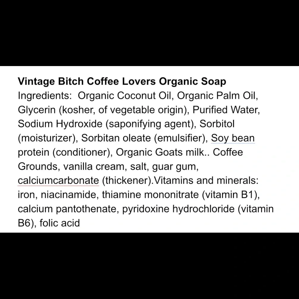 Vintage BitchGifts New Organic Handmade Coffee Lovers Soap Scrub - Picture 10 of 10